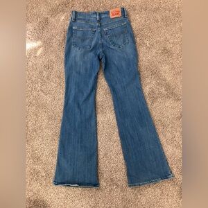 Levi's Flare Jeans High Mid Rise Size 28 Style 726 Stretch Denim